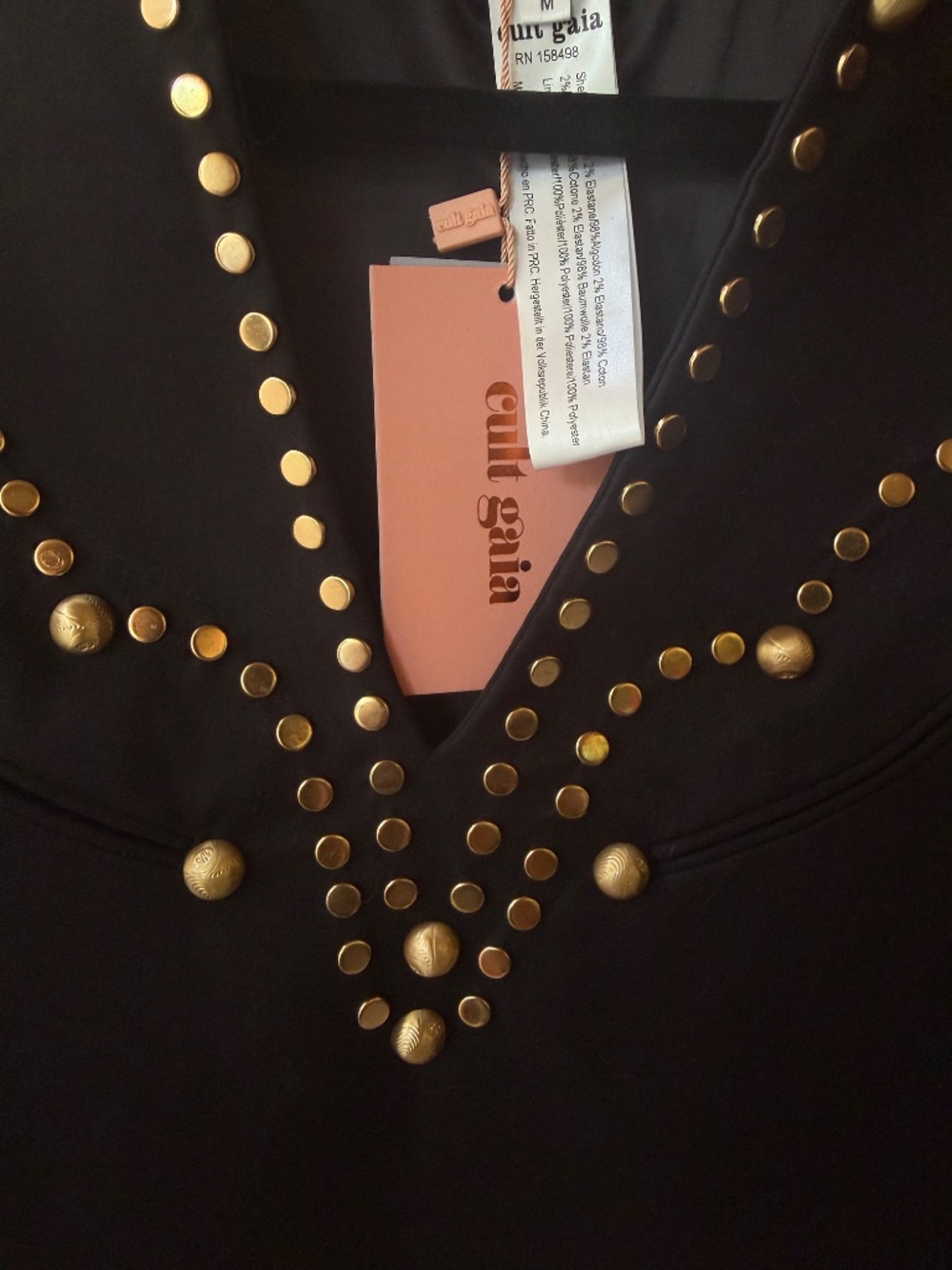 RARE find! Cult Gaia Janessa Studded Top New With Tags! Size Medium - Picture 5 of 10